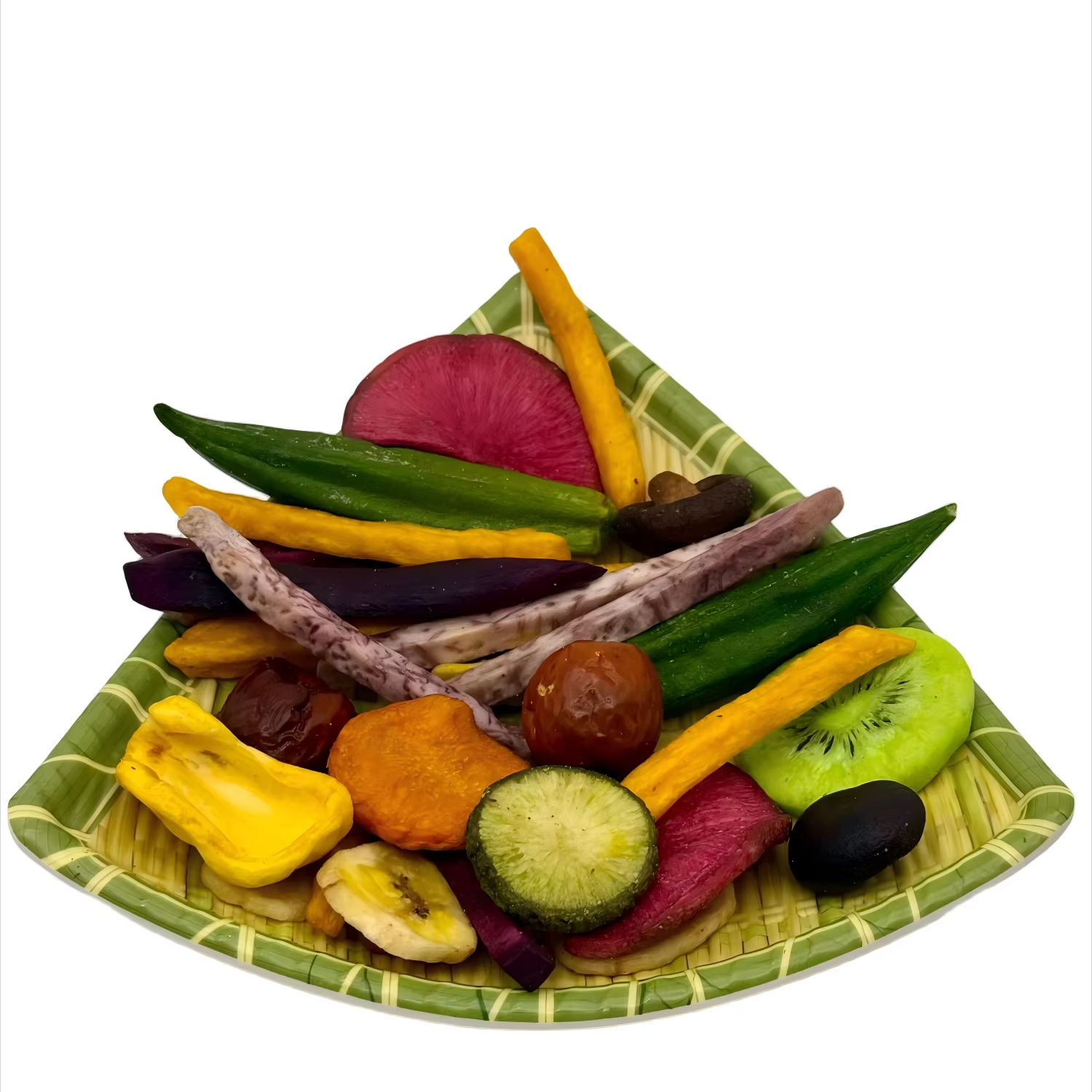Оптовые импортные закуски смешанные вакуумные жареные фруктовые закуски и овощи чипсы