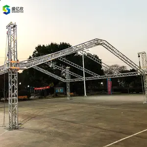 Exposición portátil al aire libre Concierto Eventos Boda Escenario Iluminación Espectáculo Altavoz Aluminio Truss