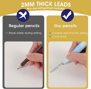 Matita Meccanica Personalizzata dal Produttore con Impugnatura Ergonomica e Gomma, Mina HB da 2.0mm a Rotazione per Disegno e Scrittura - Product Image 5