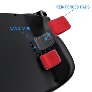 PlayVital Mix Version Passion Red Kit d'amélioration des boutons arrière, kit de protection des boutons pour améliorer la prise en main pour Steam Deck LCD/OLED - Product Image 4