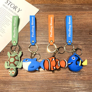 Llaveros de animales de dibujos animados subacuáticos al por mayor, hechos de PVC, con accesorios para bolsos o regalos para Navidad - Product Image 3