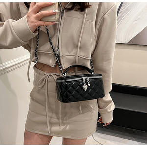 Borsa a <span class=keywords><strong>tracolla</strong></span> con reticolo diamantato da donna in pelle borse a <span class=keywords><strong>tracolla</strong></span> di lusso e borsa con telefono <span class=keywords><strong>cellulare</strong></span> borsa a mano - Product Image 5