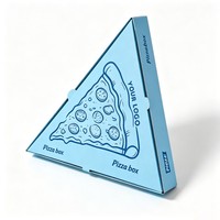 Boîte à pizza personnalisée en promotion, emballage de pizza de haute qualité, boîte en papier, encre à base de soja, emballage à emporter, boîte à pizza triangulaire