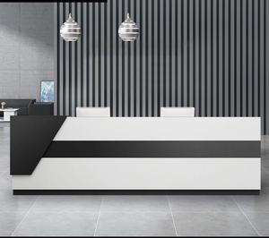 Hôtel Design moderne Salon <span class=keywords><strong>de</strong></span> beauté en bois Comptoir <span class=keywords><strong>de</strong></span> <span class=keywords><strong>réception</strong></span> Bureau blanc <span class=keywords><strong>Table</strong></span> <span class=keywords><strong>de</strong></span> <span class=keywords><strong>réception</strong></span> - Product Image 2