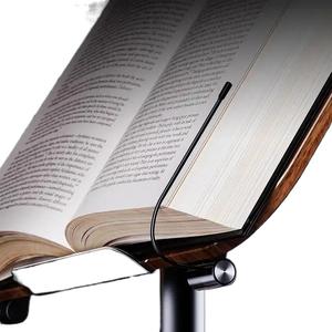 Bookstand Floor Book Holder for <strong>Reading</strong> Wood Desk <strong>Accessories</strong> Bamboo Wooden Cookbook Stand - Product Image 3