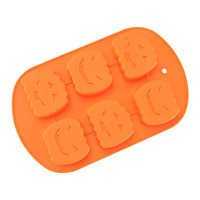Moule à gâteau en silicone en forme de mini citrouille, non toxique, résistant à la chaleur, compatible four et lave-vaisselle, marque SK, facile à démouler, mignon