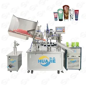 HUAJIE tube toothpaste automatic toothpaste filling and sealing machine filling toothpaste filling making machine