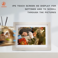 Cadre photo numérique transparent à rotation automatique avec écran tactile 10,1 pouces, lecteur MP3, vidéo AVI, art NFT et affichage d'objets infinis – Vente en gros