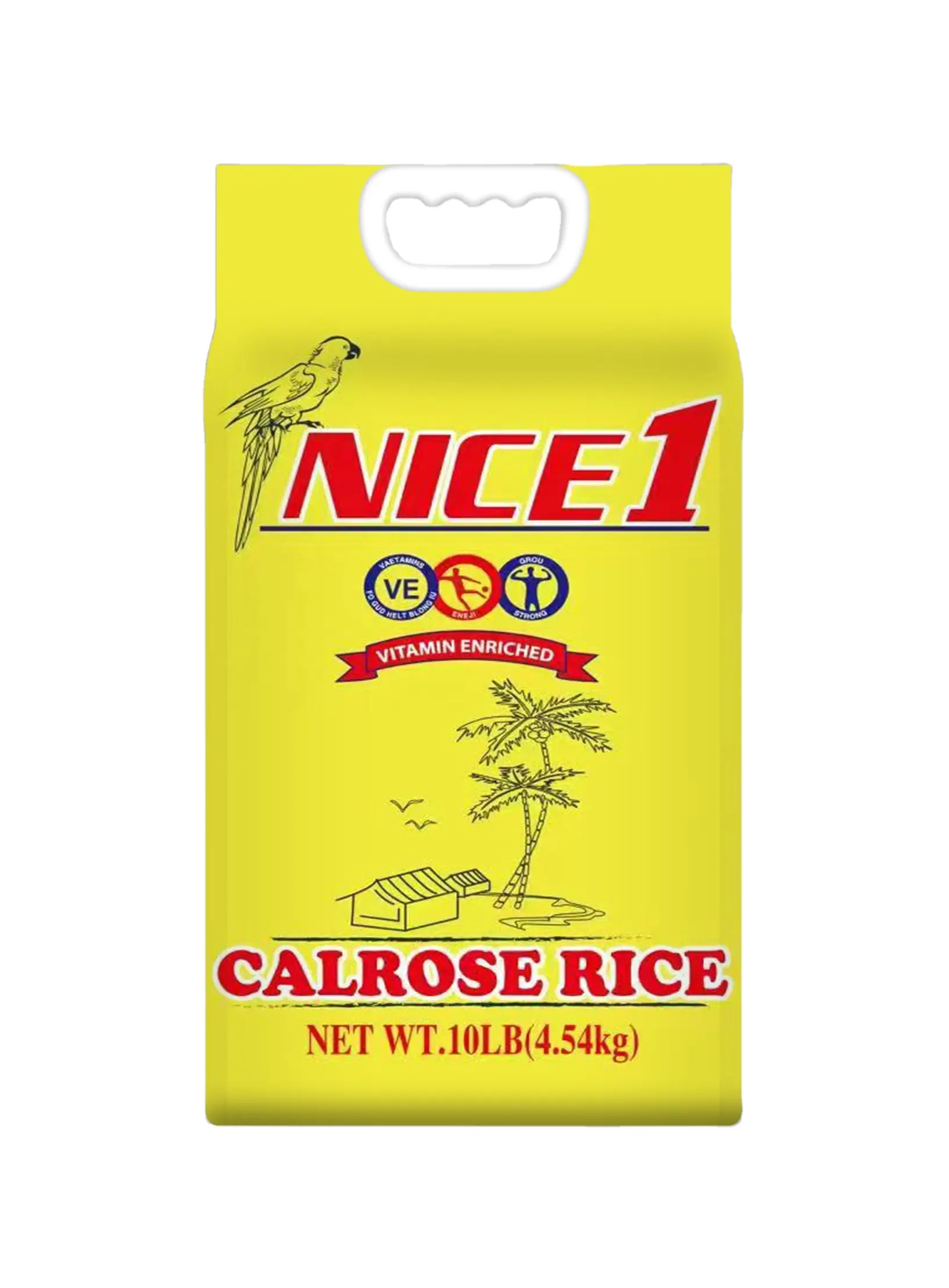 Bolsa de arroz tejida PP de diseño personalizado con impresión en huecograbado para uso agrícola y almacenamiento al vacío, bolsa de embalaje de arroz, bolsas de plástico