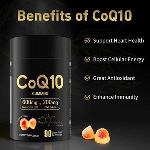 Julong OEM CoQ10 Gummies Flüssigkeit gefüllt CoQ10 Gummibärchen Ergänzungen Herz gesundheit Vegan Ultra High Absorp Coenzym Q10 Gummy - Product Image 6
