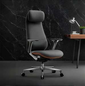 เก้าอี้หนังสำหรับผู้บริหารพร้อมพนักพิงศีรษะเก้าอี้ผู้บริหารทำงานมีพนักพิงศีรษะด้านหลังแบบปรับแต่งได้คลังสินค้าสหรัฐอเมริกา - Product Image 1