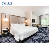 Meubles de chambre d'hôtel Fairfield Inn Marriott en bois de chêne moderne, écologiques, réglables et portables, avec panneaux en MDF, personnalisables pour votre marque