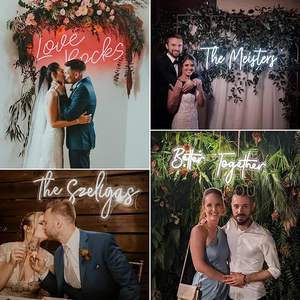 Insegna al Neon Personalizzata per Matrimonio Decorazione per Proposta Decorazione per Fidanzamento Decorazione da Parete Regali di Nozze per Lei - Product Image 5