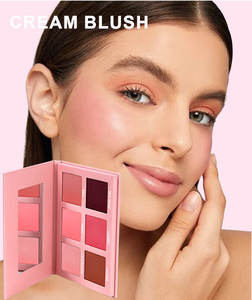 Private Label Mineral Blush Cream Palette 6 Couleurs Mat Longue Durée Étanche <span class=keywords><strong>Miroir</strong></span> Intégré - Product Image 5