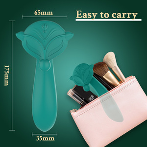Vibrador de zorro de doble Motor de carga USB, palo de masaje femenino de silicona de 7 frecuencias, Juguetes sexuales para adultos de doble cabeza - Product Image 5