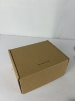 Emballage en carton cosmétique en papier laminé imprimé quadrichromie recyclable en carton ondulé noir avec impression de logo personnalisé