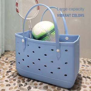 伊娃方形沙滩包欧美轻便开顶时尚DIY大容量镂空女式手提包海边特价 - Product Image 4