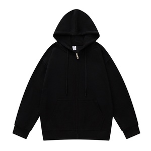 Sudaderas con Capucha para Hombre de Alta Calidad, 430 Gsm, 100% Algodón, Gruesas, con Cierre, Felpa Francesa, Cálidas, Talla Grande, con Logotipo Personalizado, Diseño Liso - Product Image 4
