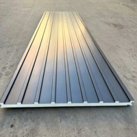 Panneau sandwich en polyuréthane PU PIR, panneau en mousse d'aluminium, panneau mural et de toiture isolé thermiquement