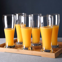 Ensemble de verres à bière Luminarc Brown Highball 9oz 20oz, verres à jus, lait, eau, lot de 6, emballage e-commerce, boîte cadeau