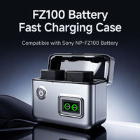 Boîtier de charge rapide double batterie NP-FZ100 avec chargeur USB-C et écran LCD pour appareils photo Sony Alpha 7CR 1 II ILCE-1 FX2 ZV-E1