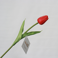 Fleur Artificielle Tulipe en Soie PU pour Décoration Extérieure, Hôtels, Jardins, Arches de Mariage et Plafonds