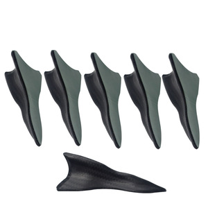 Antenne de toit de voiture style aileron de requin en plastique ABS, lot de 10 pièces, kit carrosserie, installation adhésive - Product Image 2