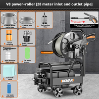 KOMAX Machine de lavage de voiture industrielle et domestique 220V, haute pression, avec pompe et pistolet de nettoyage, portable