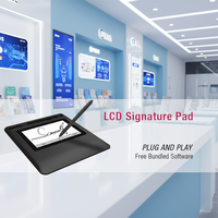 Tablette de signature électronique LCD couleur de 5 pouces avec sensibilité à la pression de 2048 niveaux et stylet EMR pour ordinateur portable et ordinateur de bureau en stock