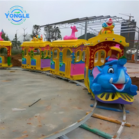 Nouvelle conception de petites montagnes russes en forme de chenille à vendre / Manèges électriques sur rail pour enfants / Famille