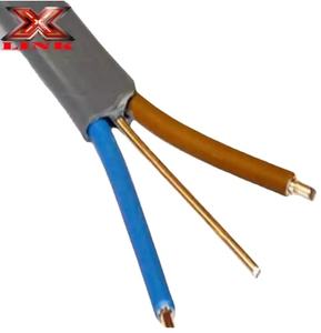 Bakır Ccs düz 1.5mm2 2.5mm2 ikiz + toprak zemin kablosu elektrik teli - Product Image 1