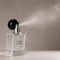 Emballage de parfum en verre de luxe personnalisé B2B, OEM, marque privée, logo minimaliste en sérigraphie sur toile de soie, fabricant de parfums