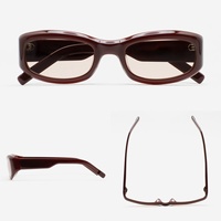 Lunettes de soleil Finewell 2601 en acétate de haute qualité, montures tendance Y2K, logo personnalisé vintage, verres TAC UV400, monture intégrale, pour femmes et hommes