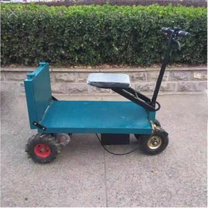 Electric Flat <strong>Cart</strong> Warehouse Handling Transportation Foldable Lifting Platform Warehouse Electric Flat Trolley <strong>Cart</strong> - Product Image 2