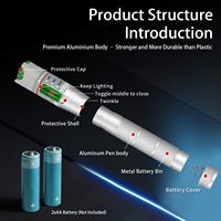 Localisateur Visuel de Défauts (VFL) Haute Puissance 100KM, Stylo Optique Longue Portée Alimenté par Batterie pour Test de Câbles à Fibre Optique (CFO) FTTH 4G Wi-Fi
