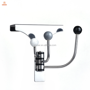 <span class=keywords><strong>EMOER</strong></span> Crochets au-dessus de la porte avec 3 crochets rotatifs anti-rayures - Product Image 1