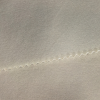 Tissu tricoté scuba double face uni, 290 GSM, 75% coton, 20% polyester, 5% élasthanne, pour pulls et survêtements pour femmes