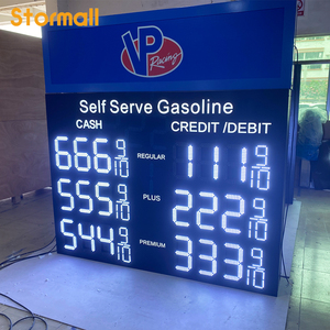 Letrero LED Personalizado para Precios de Gasolina, Pantalla Digital para Gasolinera, <span class=keywords><strong>Control</strong></span> Remoto, IP65 Impermeable, Marco de Aluminio - Product Image 5