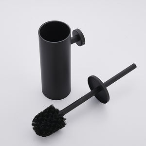 לבן שחור זהב אדום ברונזה סוג גבוה 304 נירוסטה עגול אסלה אביזרים שירותים ניקוי מברשת מחזיק סט קיר - Product Image 6