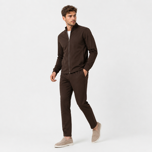 Survêtement technique streetwear <span class=keywords><strong>haut</strong></span> <span class=keywords><strong>de</strong></span> <span class=keywords><strong>gamme</strong></span> 2026 pour hommes – Vente en gros, qualité supérieure, logo personnalisé, séchage rapide, nylon et élasthanne, coupe ajustée - Product Image 3