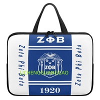 Sac d'ordinateur portable ZPB Zeta Phi Beta pour sororité, sac multi-tailles pour le bureau, fournitures de bureau, thème personnalisé, vente en gros