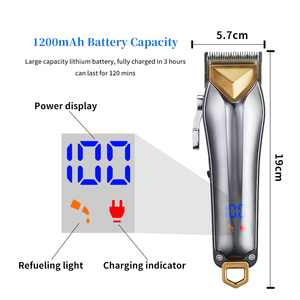 Mới Chuyên Nghiệp Tóc Clipper Thợ Cắt Tóc Người Đàn Ông Điện Máy Cạo Râu Không Dây Tóc Cắt Máy - Product Image 5