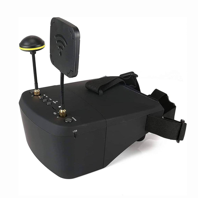 800D 5inch 40ch 5.8ghz FPV Goggles with Built in DVR and Split Monitor Design