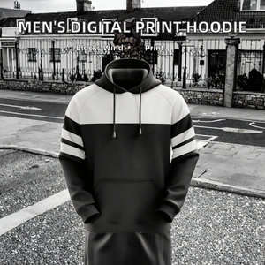 Sweat-shirts d'été pour hommes en coton 100% avec impression par sublimation, coupe régulière, manches régulières, vêtements de sport, séchage rapide - Product Image 2