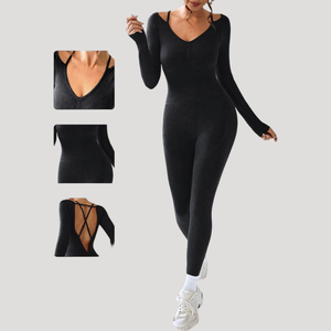 Combinaison de sport décontractée ultra-confortable et légère, écologique, style chinois, extensible, pour <span class=keywords><strong>femme</strong></span> - Product Image 3