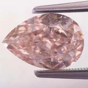 2ct เพชรธรรมชาติสีชมพูสีน้ำตาลแฟนซีสำหรับ VS2ได้รับการรับรองขนาดใหญ่ทรงหลวม - Product Image 3