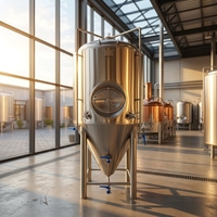 Fermenteur conique de 200 L en acier inoxydable, réservoir de fermentation sous pression pour brasserie artisanale