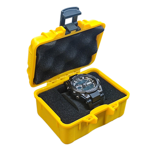 Nouvel étui de rangement pour montre avec insert en mousse personnalisé, 1 compartiment, boîte à montre durable et étanche, matériaux recyclés, plastique portable - Product Image 1