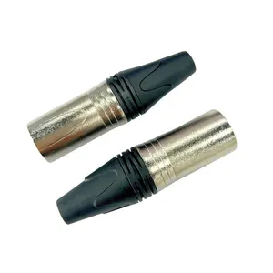 Microfone plugue áudio Conector macho do cabo XLR de 3 pinos