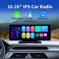 10,26 pulgadas Universal Android Carplay pantalla táctil portátil inalámbrico Auto DVR con GPS y MP3 salpicadero Car Play Screen